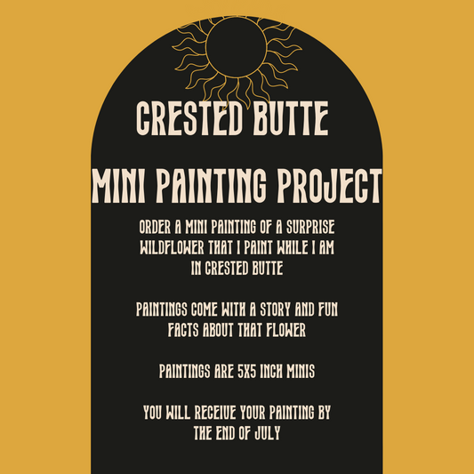 Crested Butte Trip Wildflower Mini Painting Project